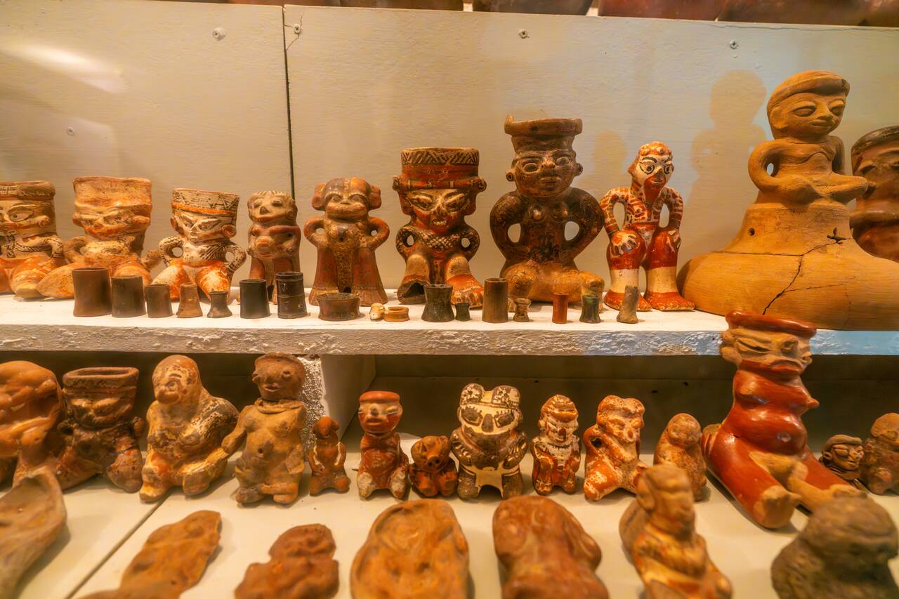 Artifacts at El Ceibo Museums