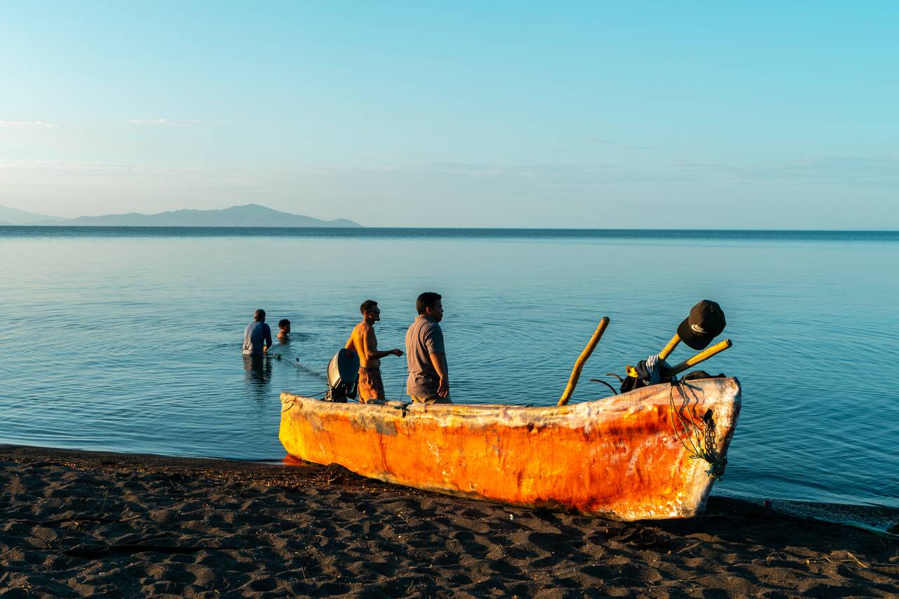 Fishermen at Punta Jesús María