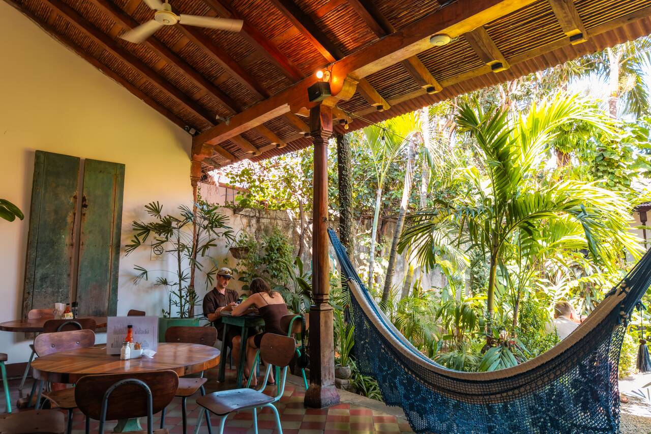 The interior of The Garden Cafe