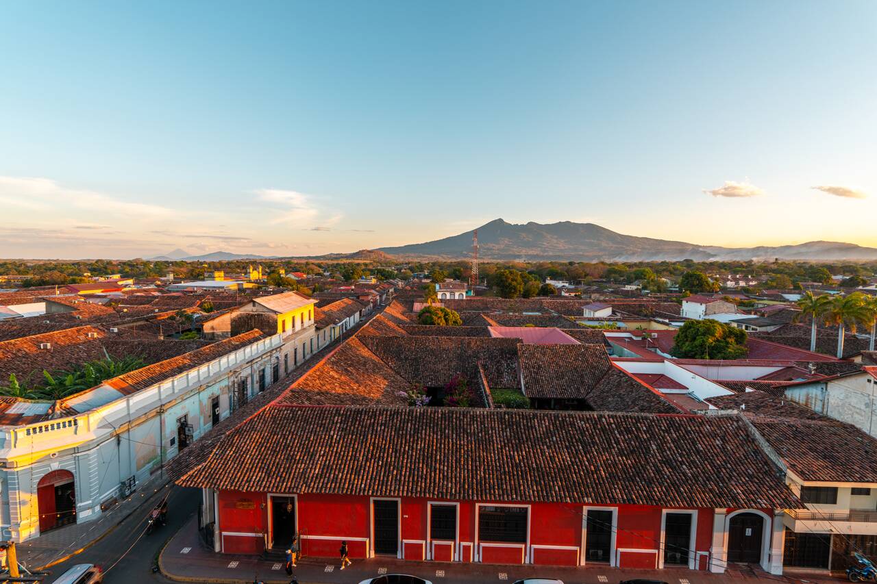 Another volcano seen from Iglesia La Merced