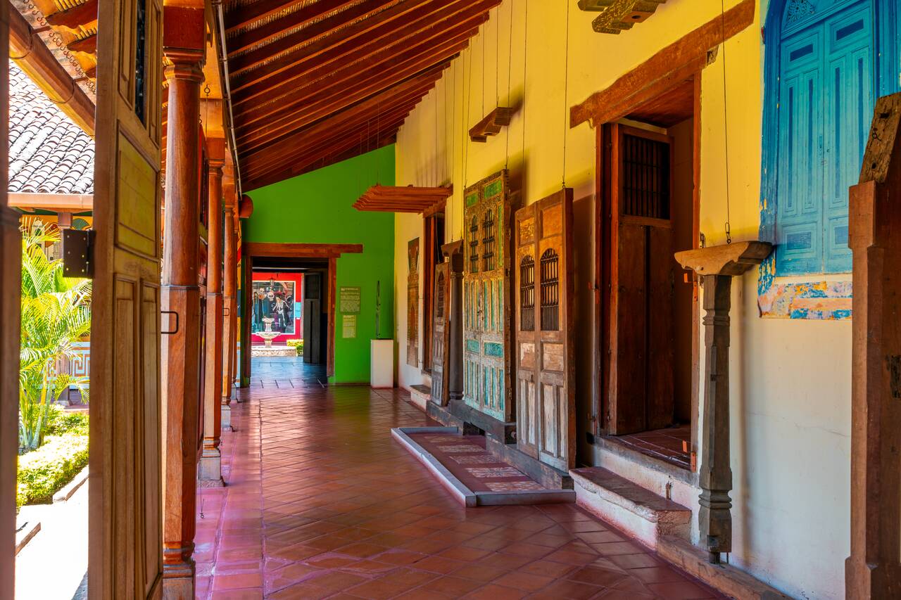 A selection of old doors at San Francisco Convent Museum