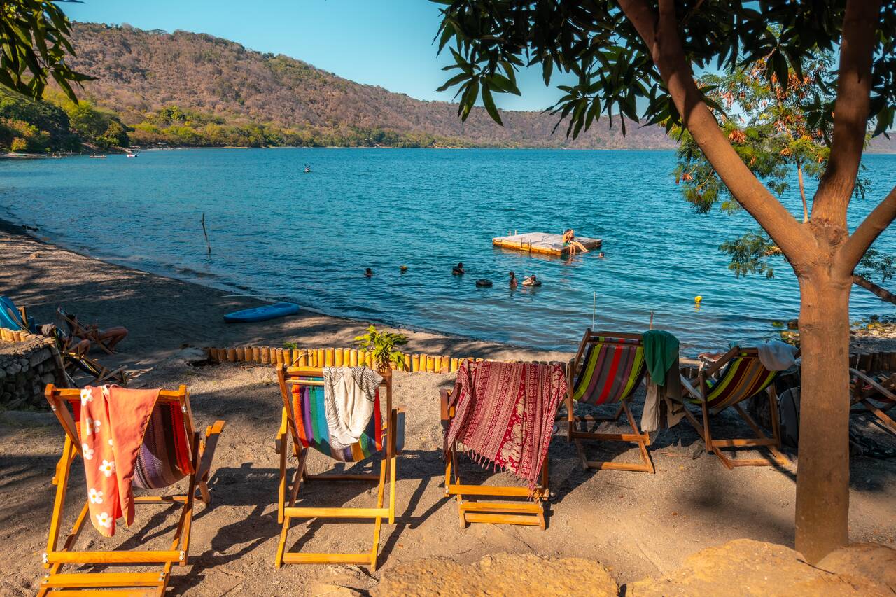 Sunbeds at Coco Bay