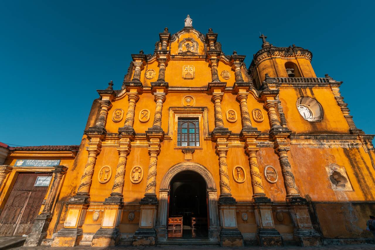 The facade of the Church of the Recollection