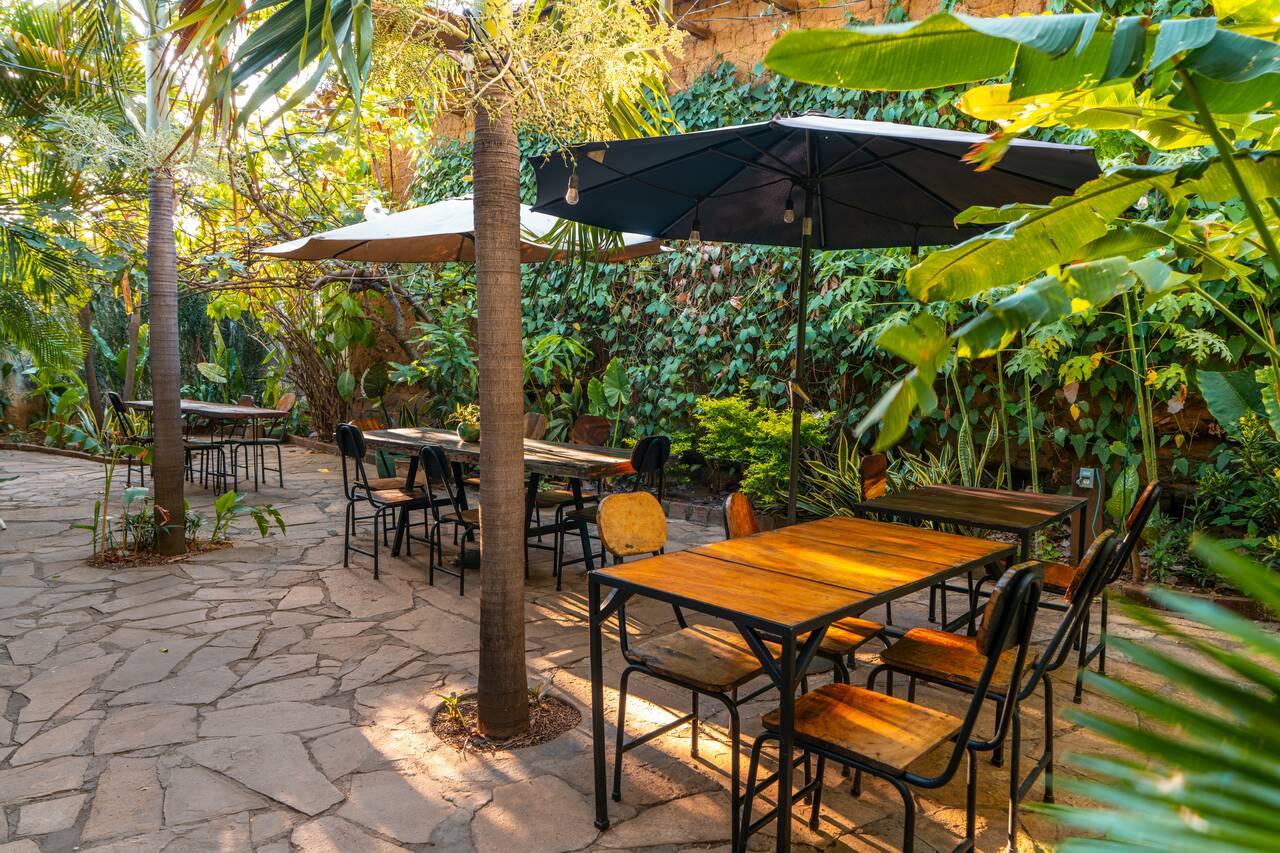 The seating area at Coco Calala