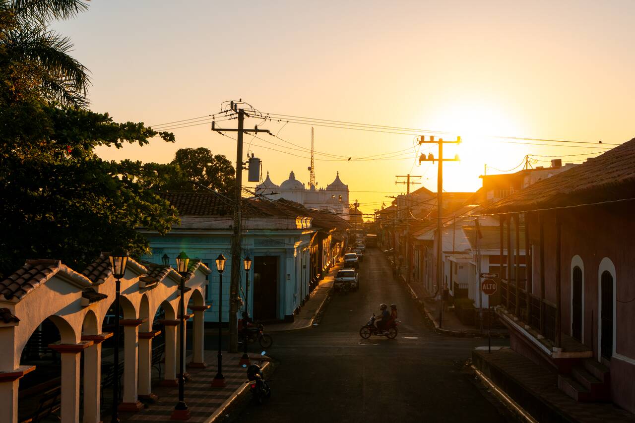 The view from Calvary Church at sunset