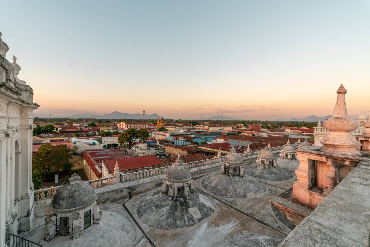 The view from the balcony of the rooftop of Basilica of the Assumption of the Blessed Virgin Mary