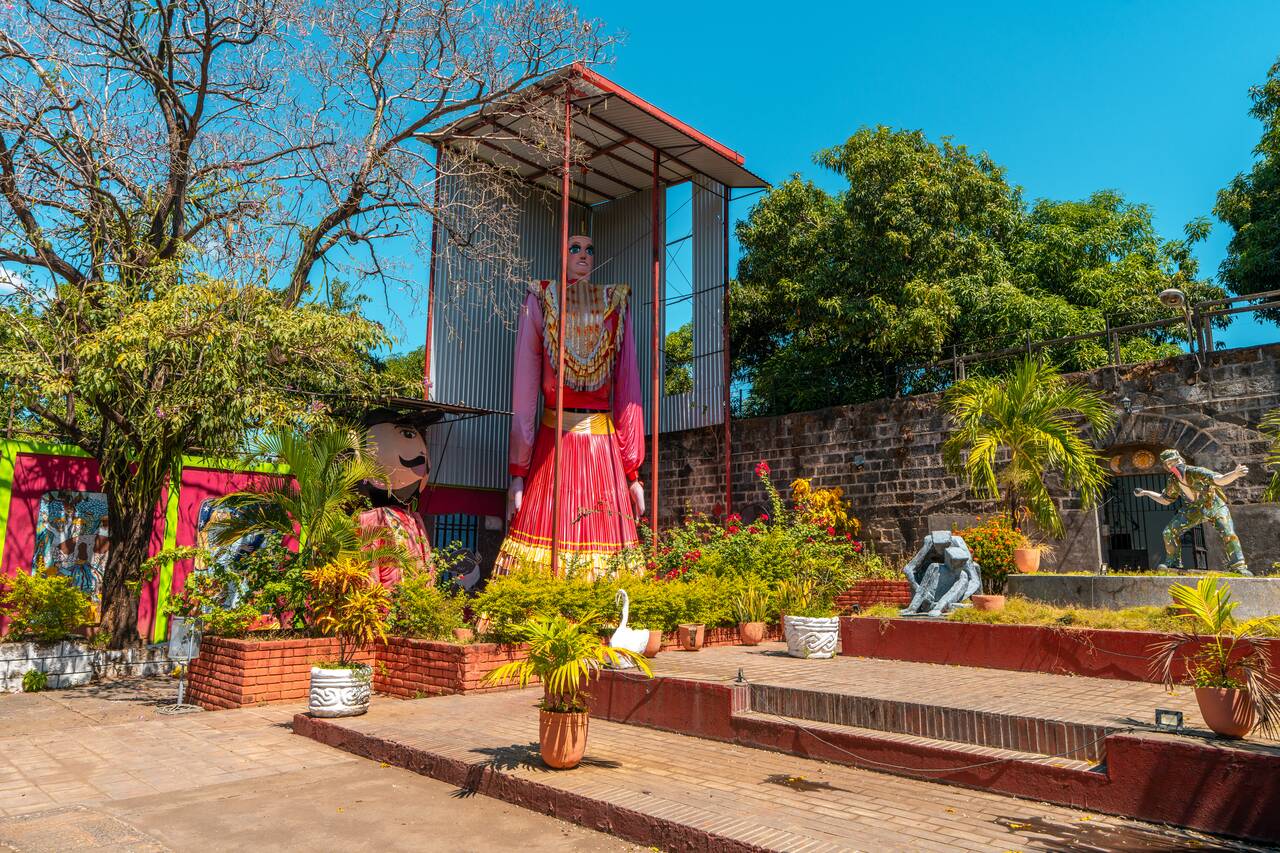 A giant statue inside Museum of Traditions and Legends