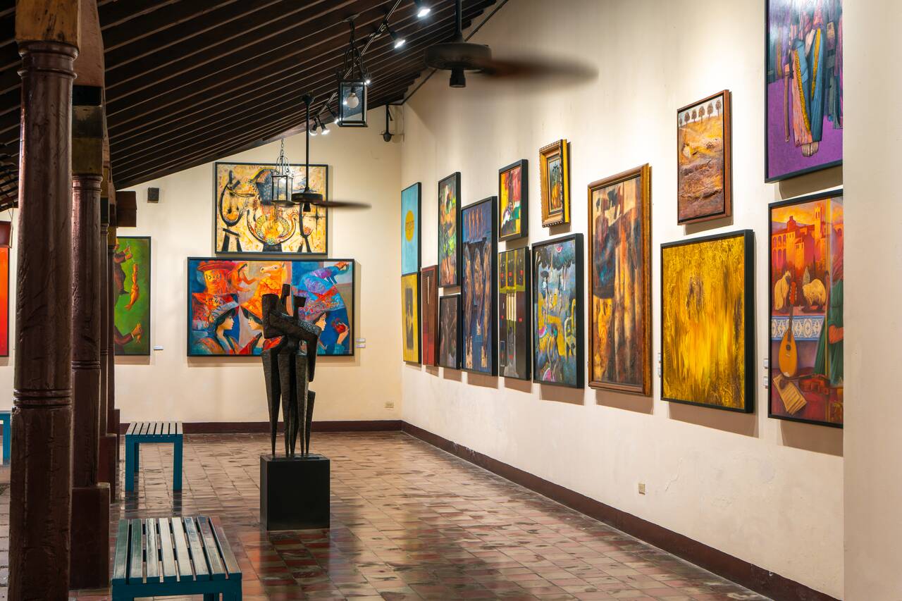 Paintings at Ortíz Gurdián Foundation Art Center