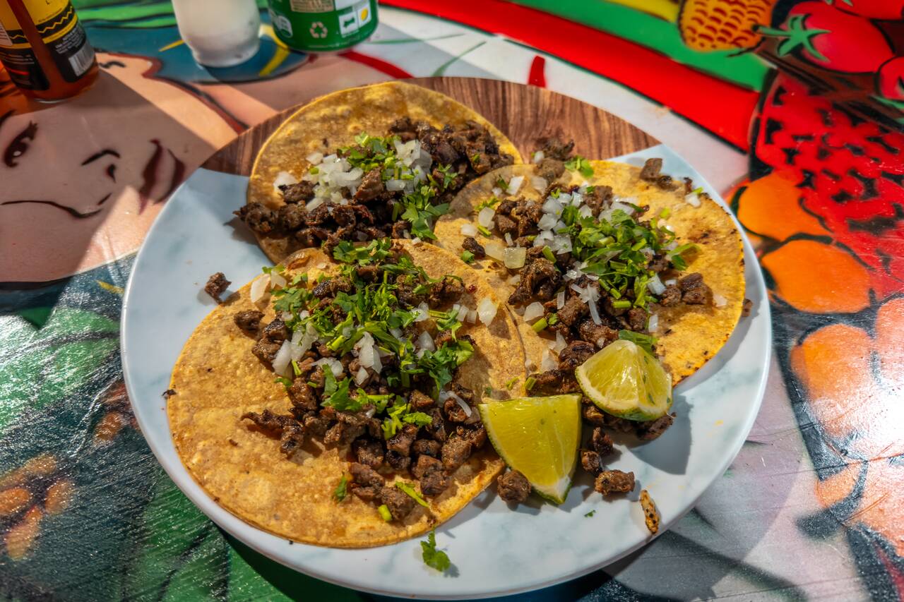 Tacos I ordered at El Compa Tacos