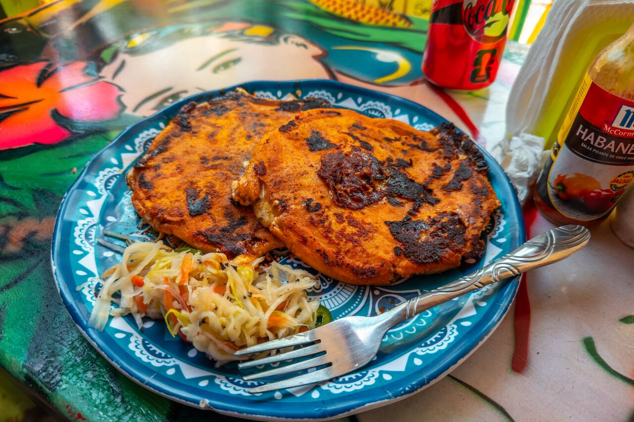 pupusas I ordered in El Tunco