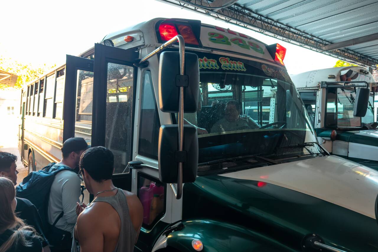 The bus 248 going from Santa Ana to the volcano