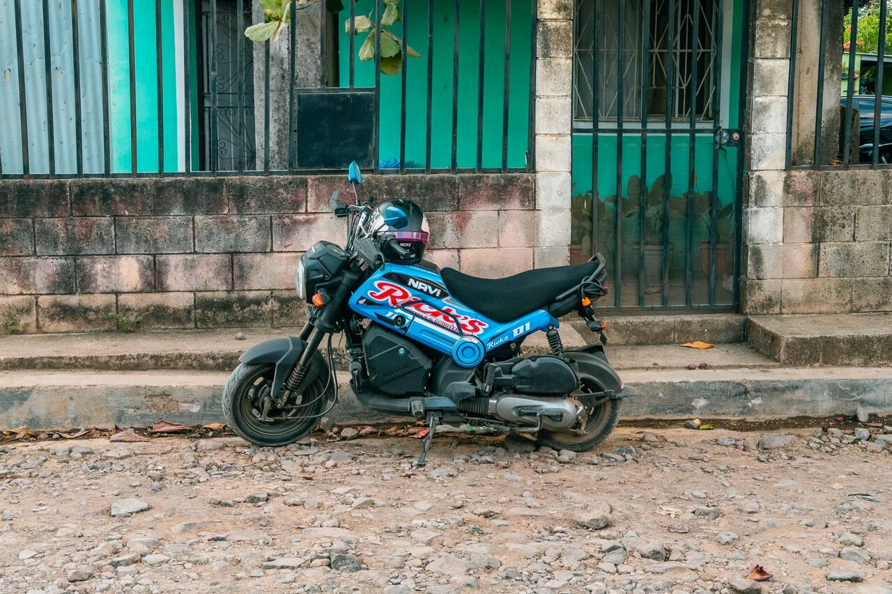 The motorbike I rented from Ricks Hostel in Santa Ana