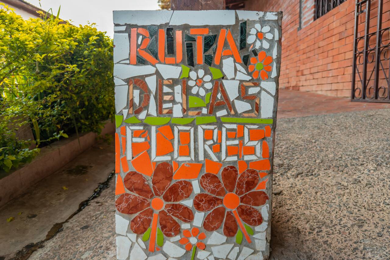 Ruta de las Flores sign I took a photo of