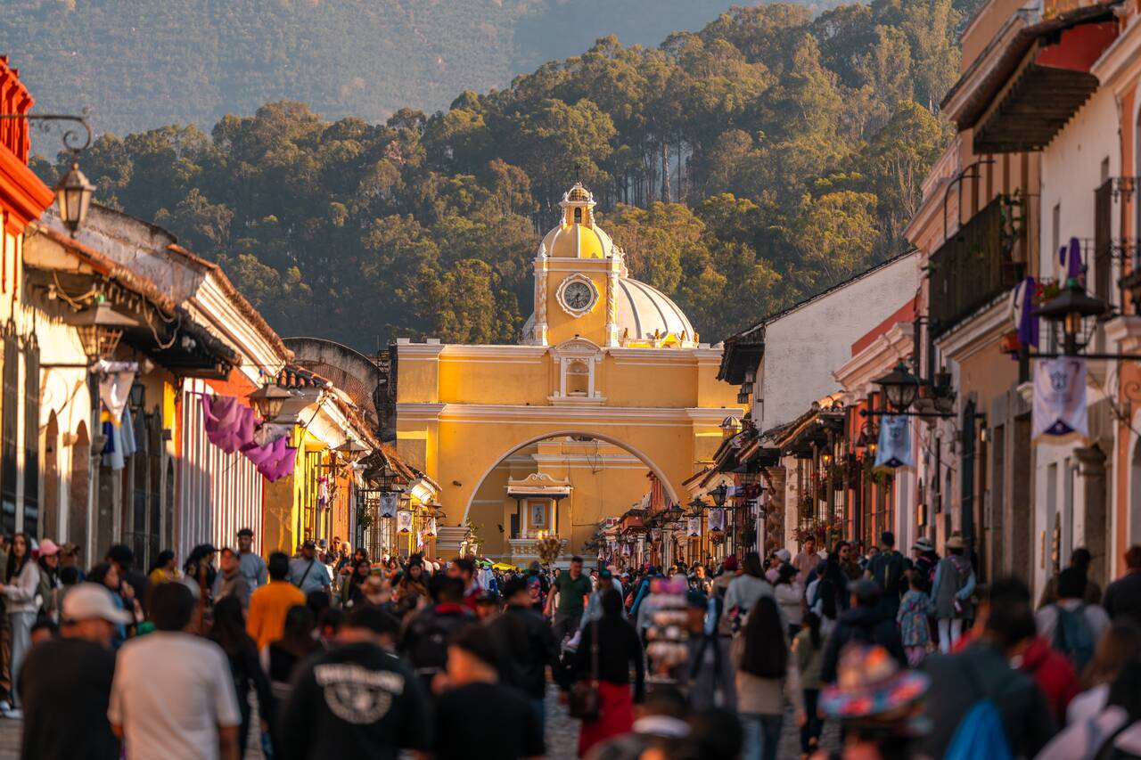 Santa Catalina Arch during the day