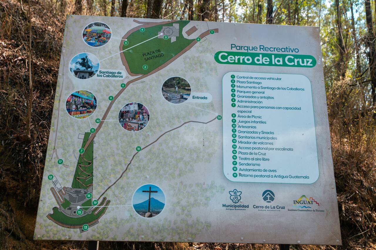 The map to Cerro de la Cruz