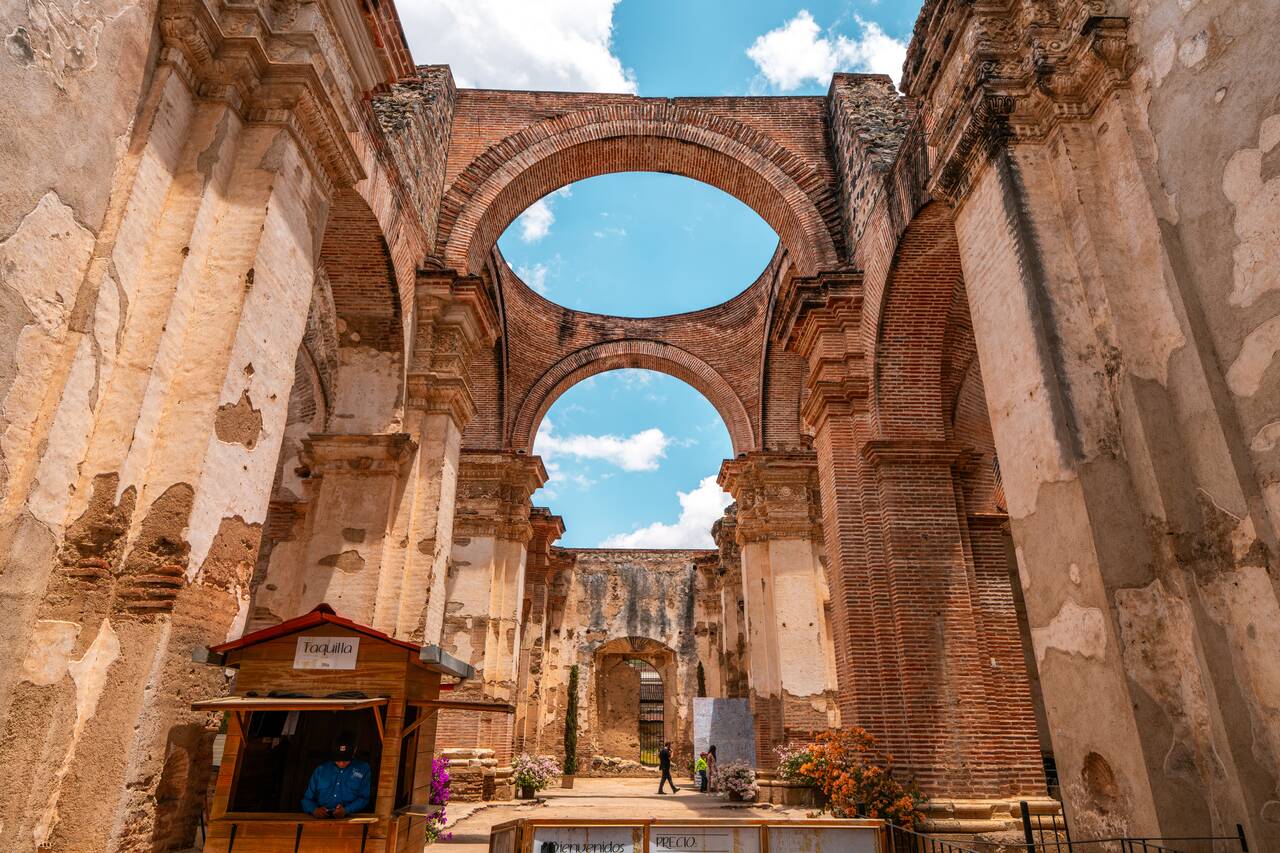 The entrance to Antigua Cathedral Ruins