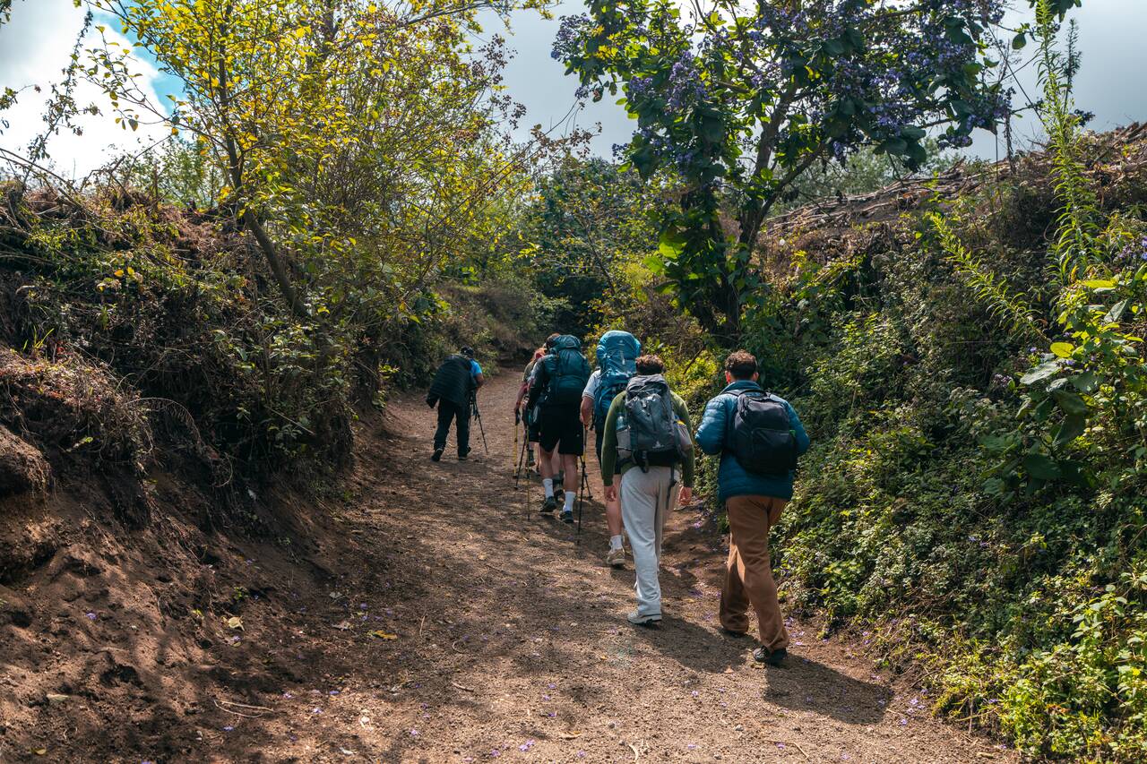 The begining of the hike to Acatenango
