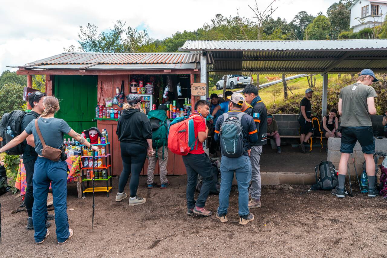 Rest stops at Acatenango