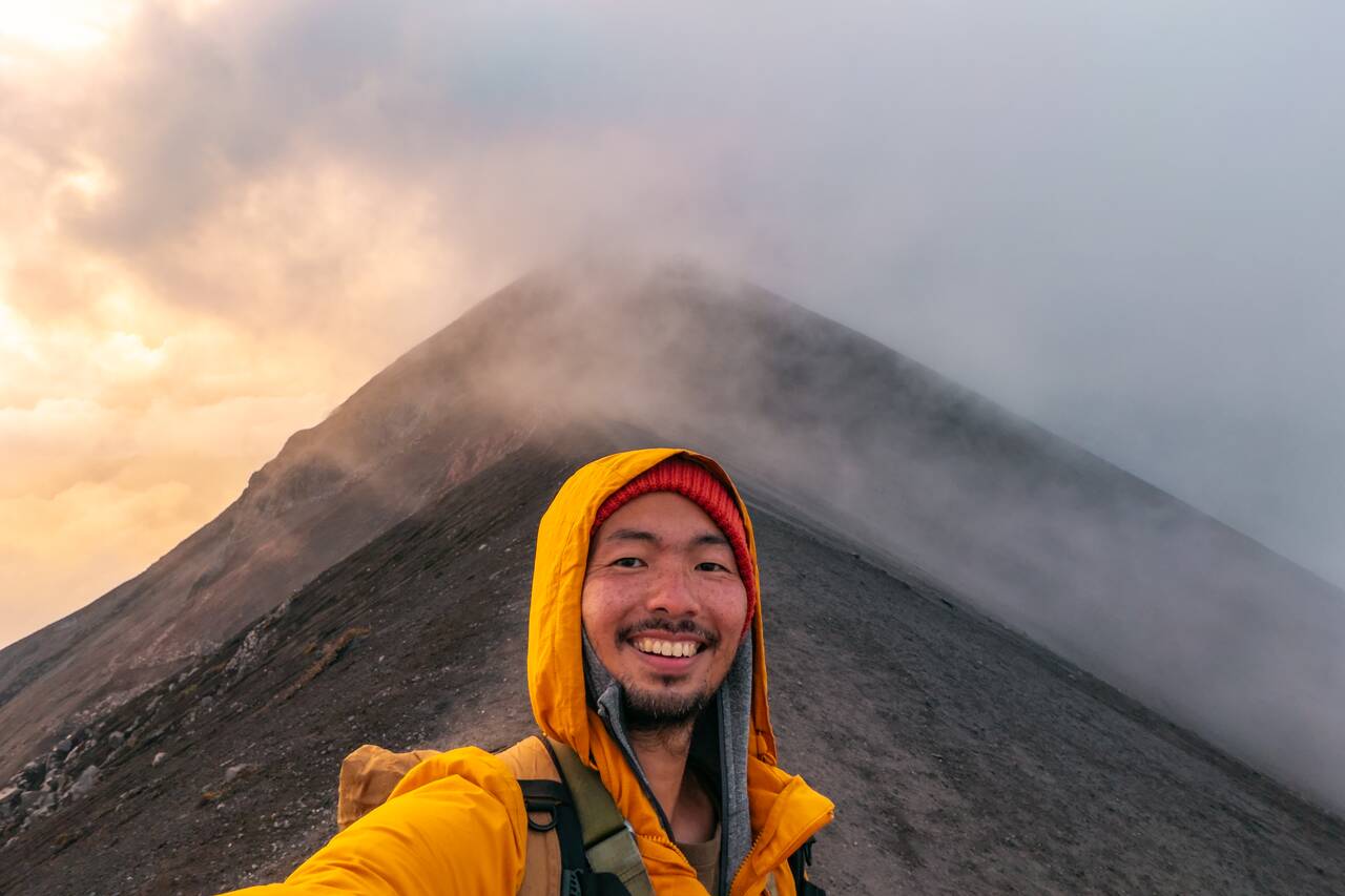 A selfie of me at Fuego Viewpoint