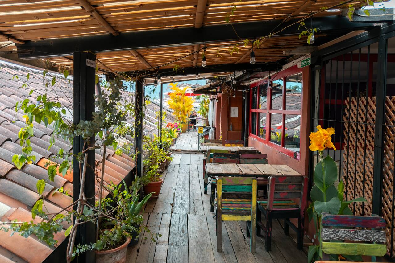The seating area at Cafe Boheme