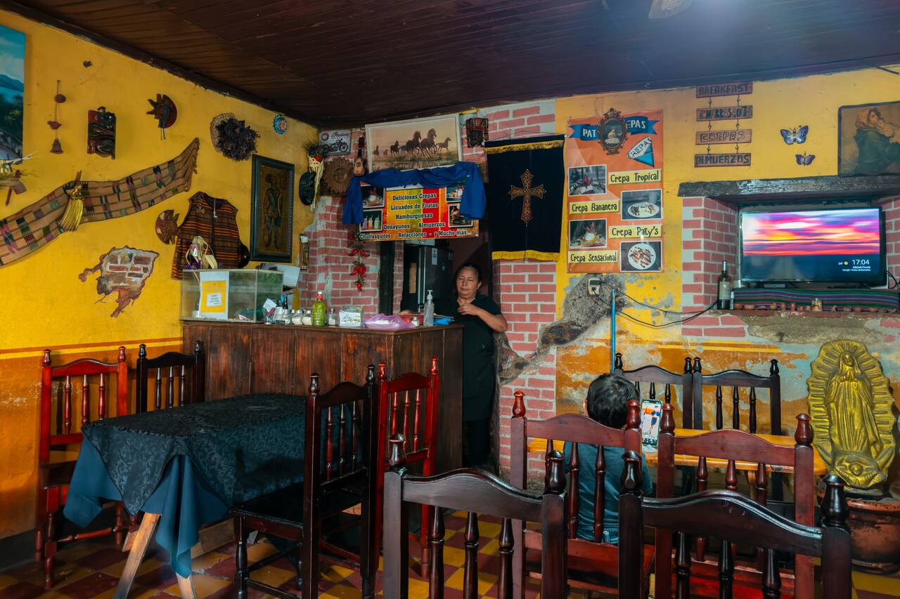 The entrance of Paty's Cafe