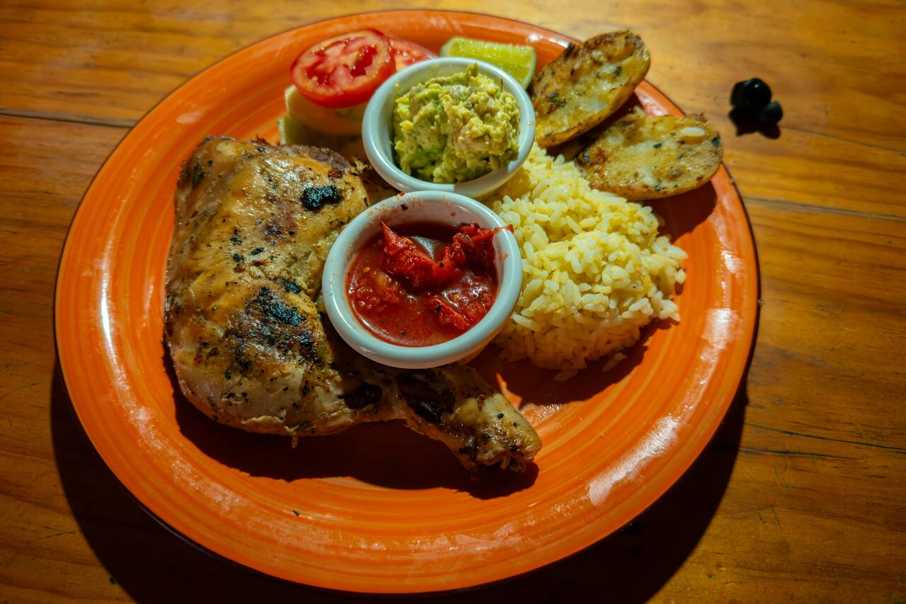 The local food I ordered at Paty's Cafe