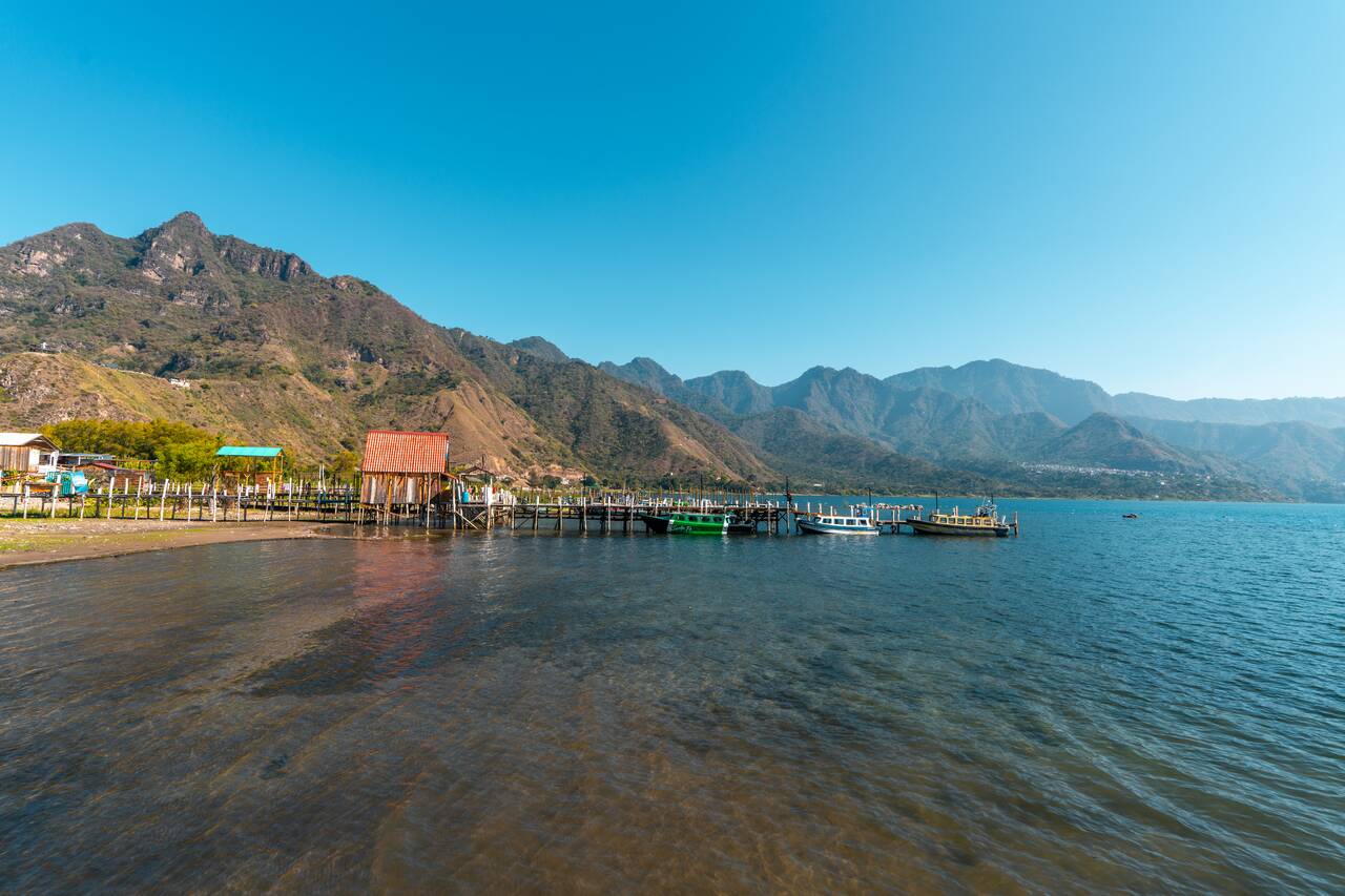 The view for San Juan La Laguna lakeside