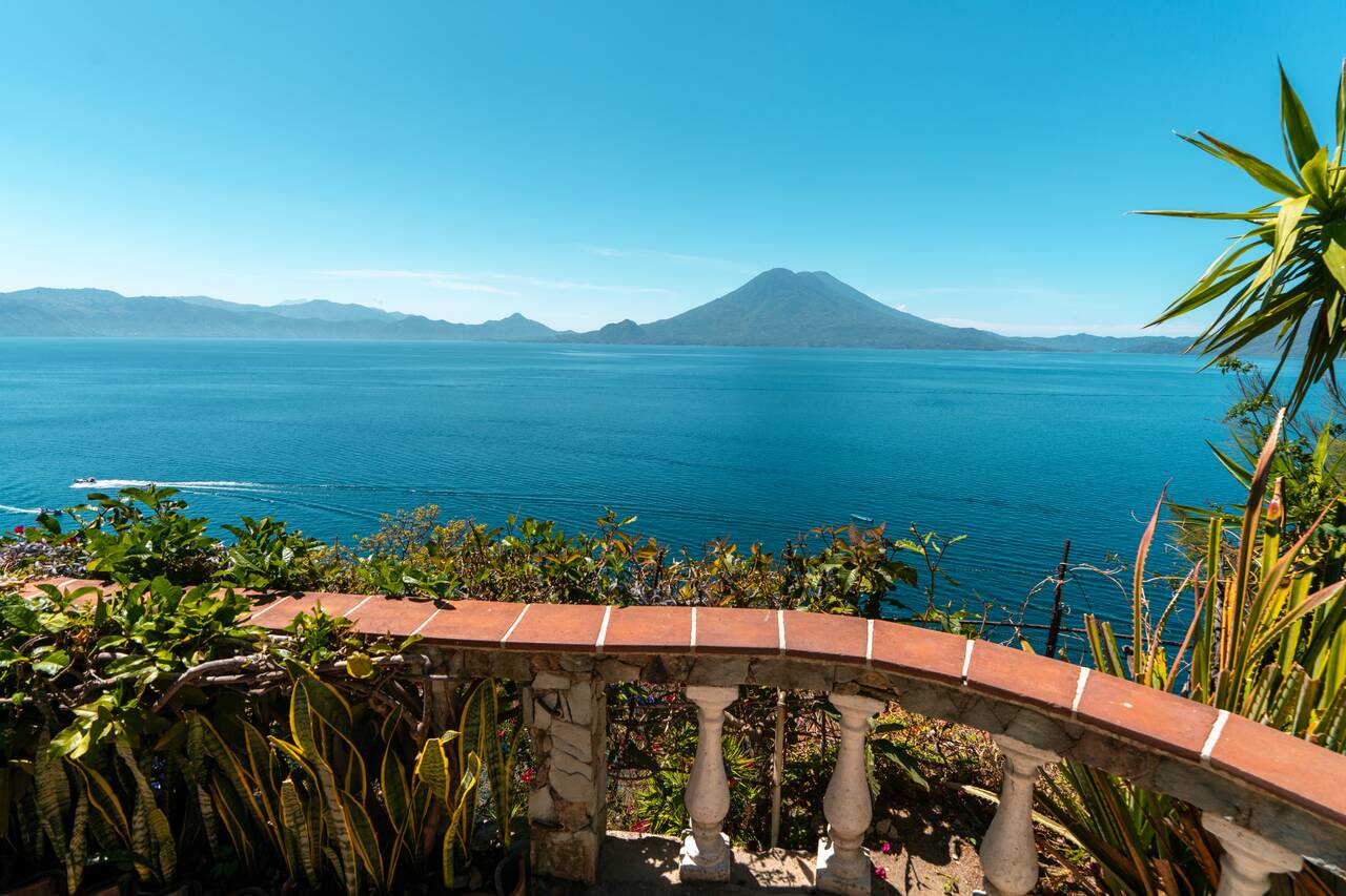 Volcanoe view at La Casa del Mundo