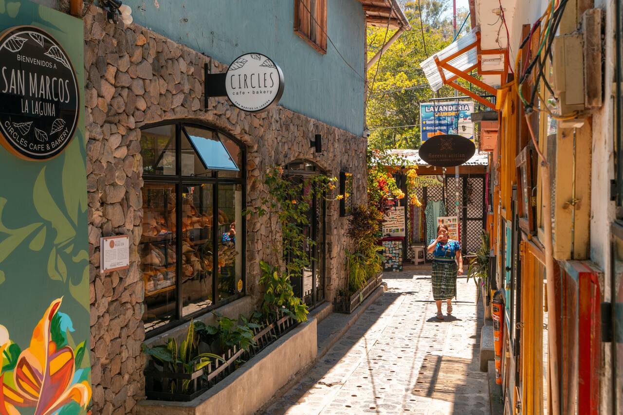 The exterior of Circles Cafe