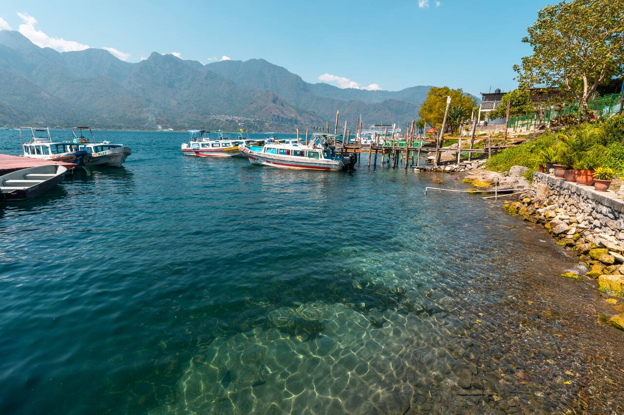The lakeside area of San Pedro