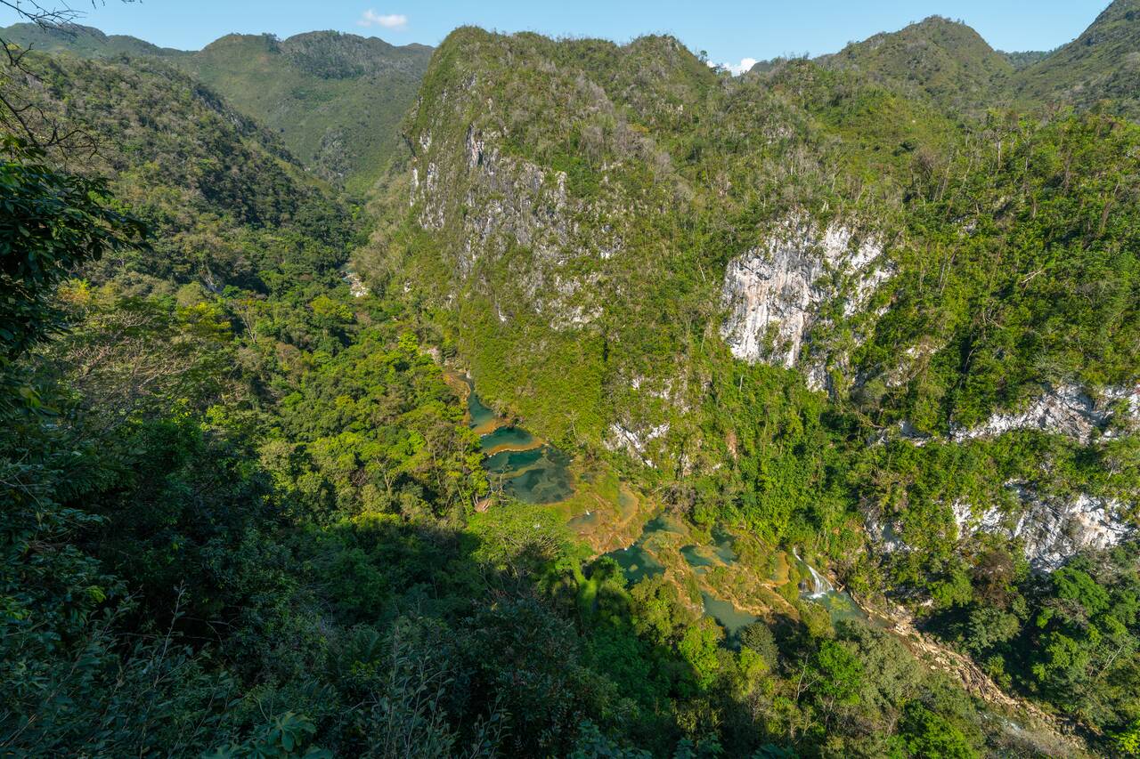 Semuc Champey seen from the viewpoint