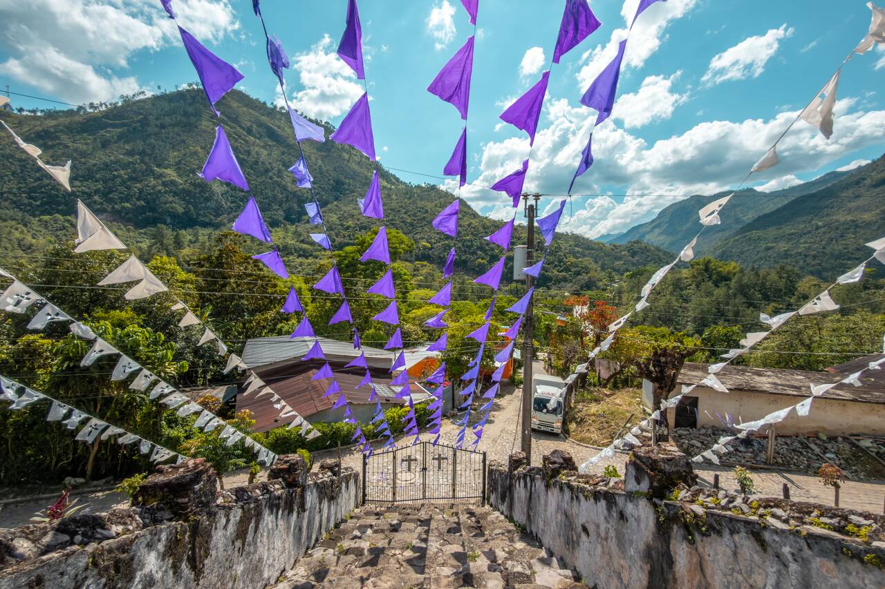 The view seen from Catedral De Lanquin