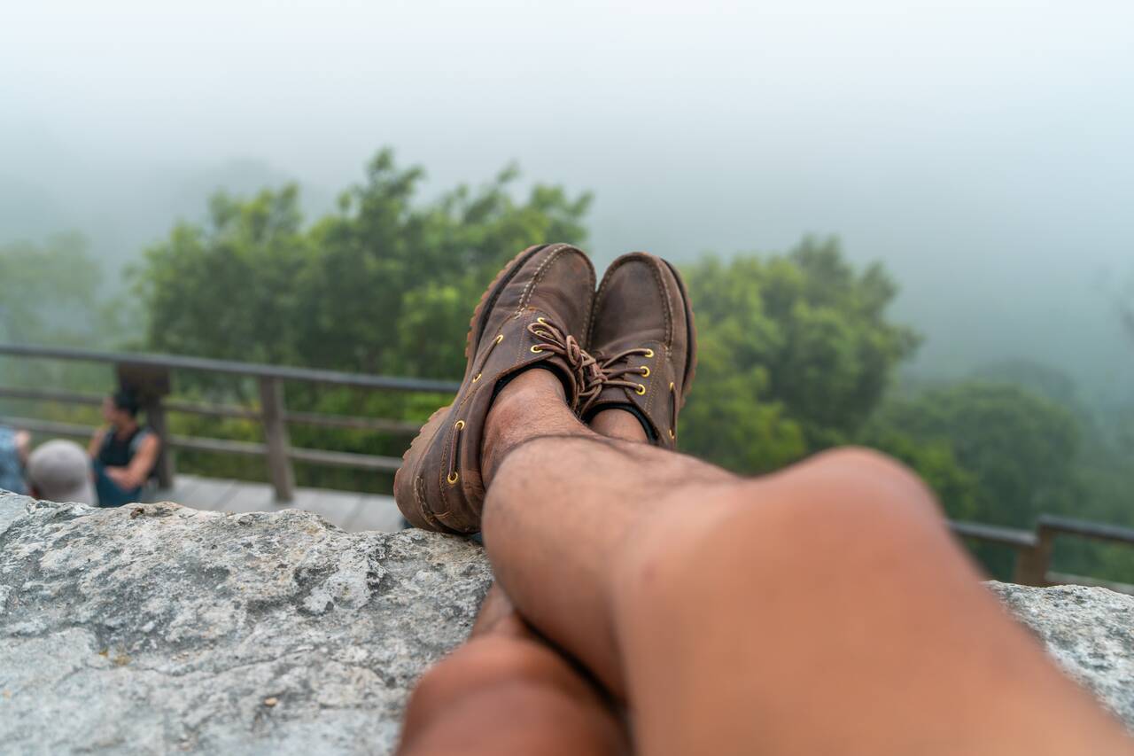 Me sitting waiting for the sunrise that never came