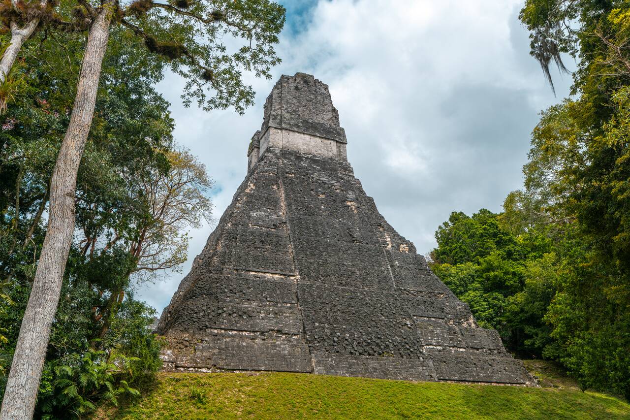 Temple of the Great Jaguar seen from behind