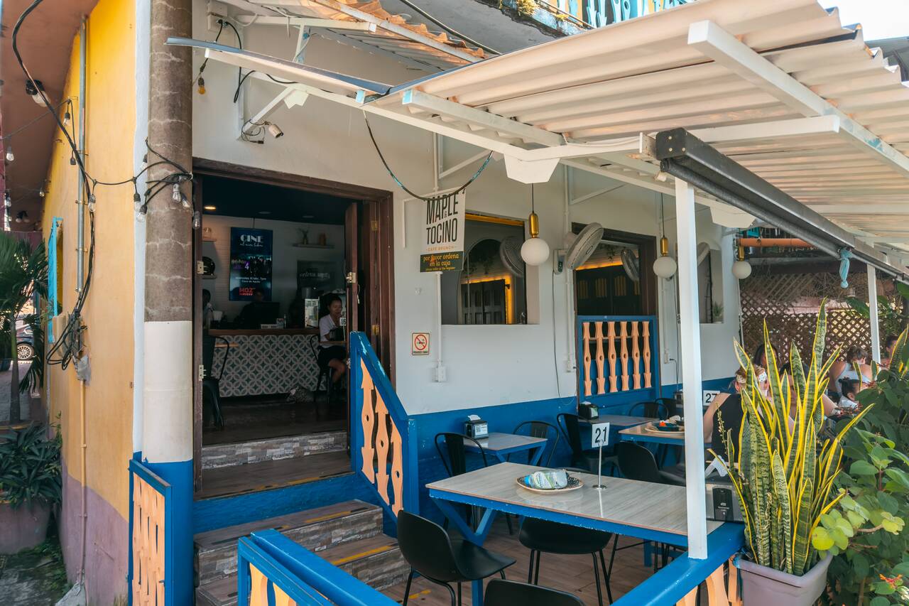 The exterior of Maple & Tocino
