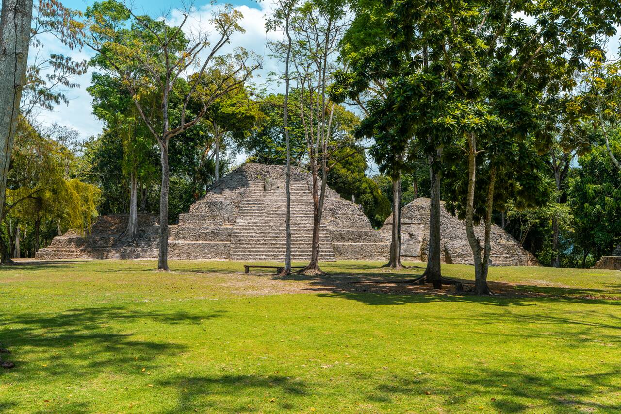Cahal Pech courtyard