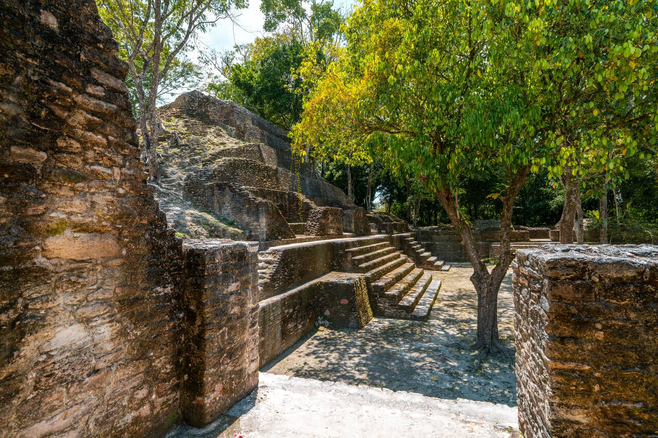 The ruins around Cahal Pech