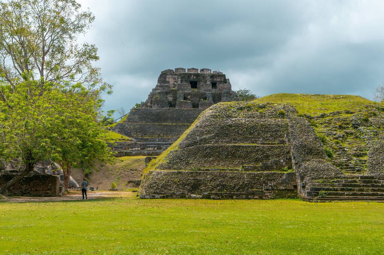 Xunantunich seen from afar