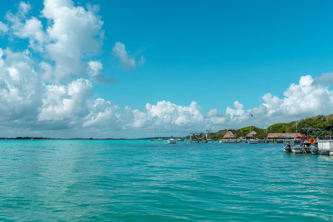 The Lagoon of Seven Colors in Bacalar
