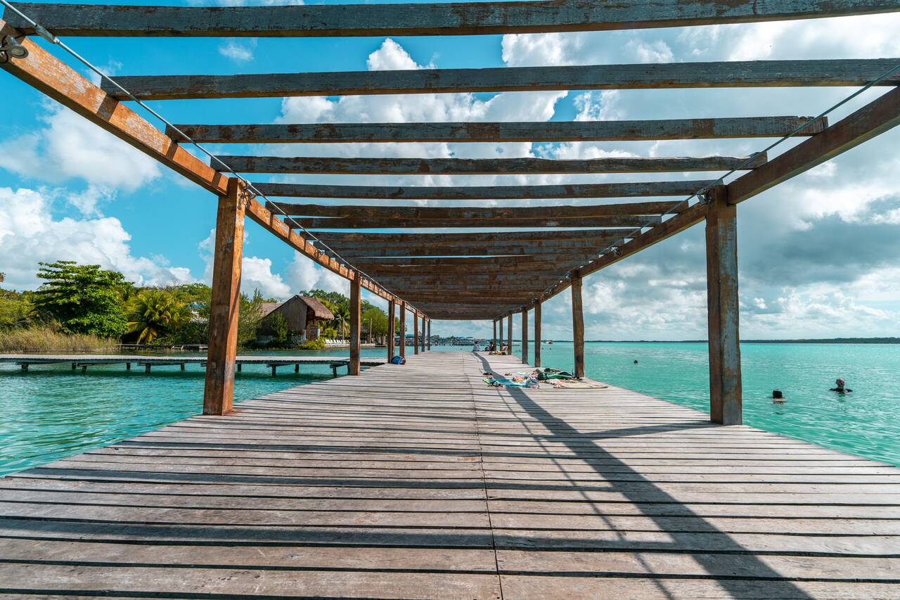 The pavilion at Balneario Municipal El Aserradero