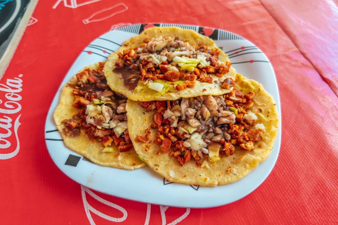 Tacos I ordered at La Bendición de Dios