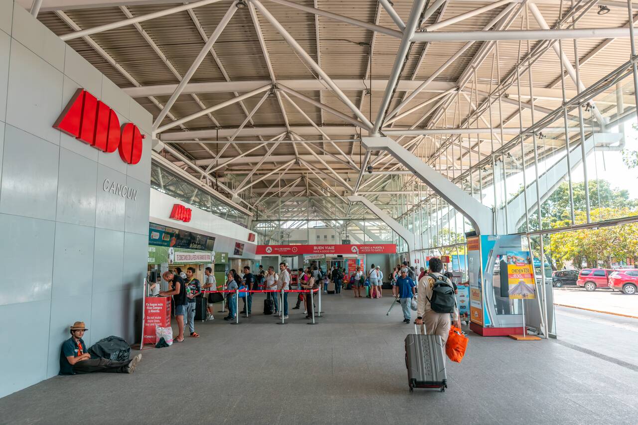 ADO bus terminal in Cancun