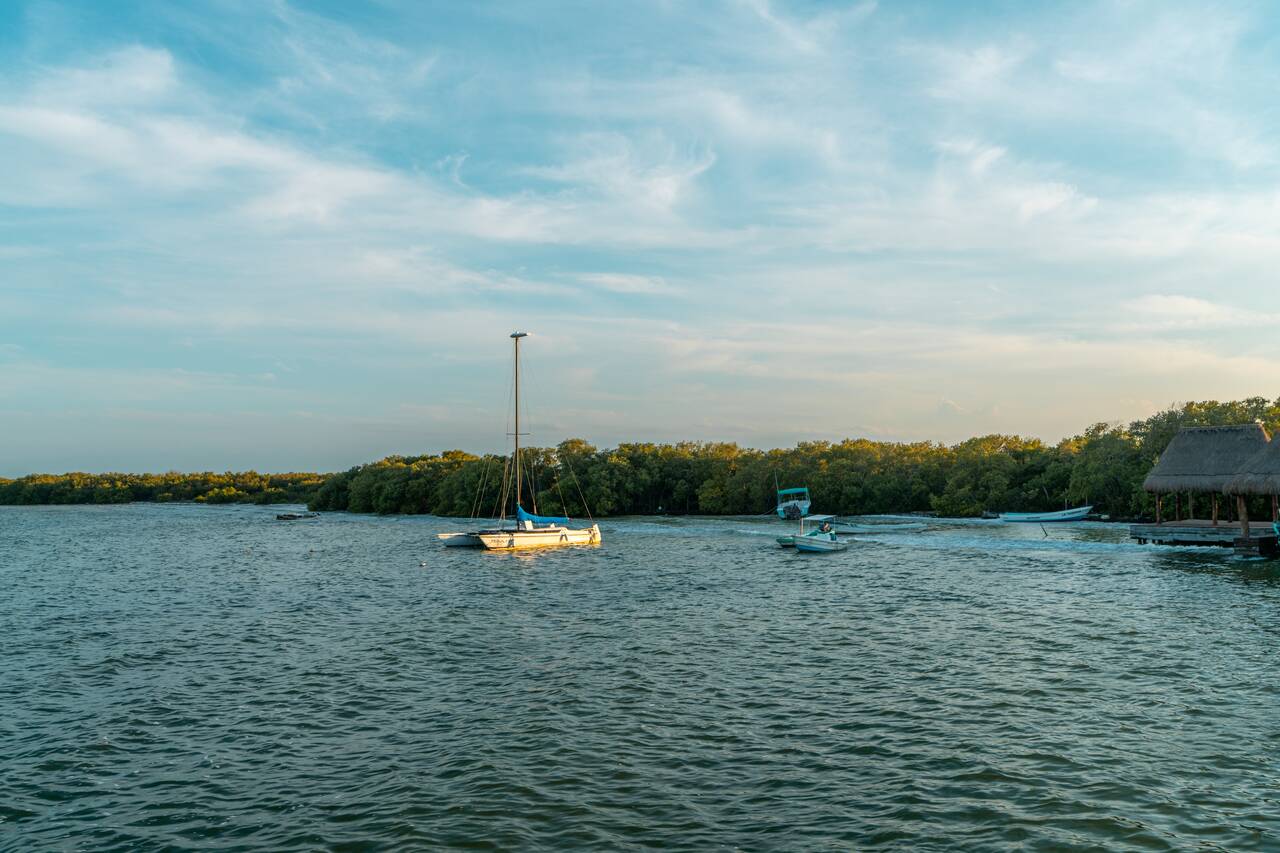 Sailboat in Holbox