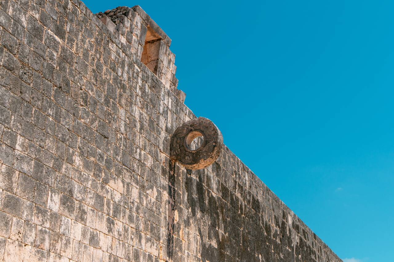The ball court hoop at Chichén Itzá