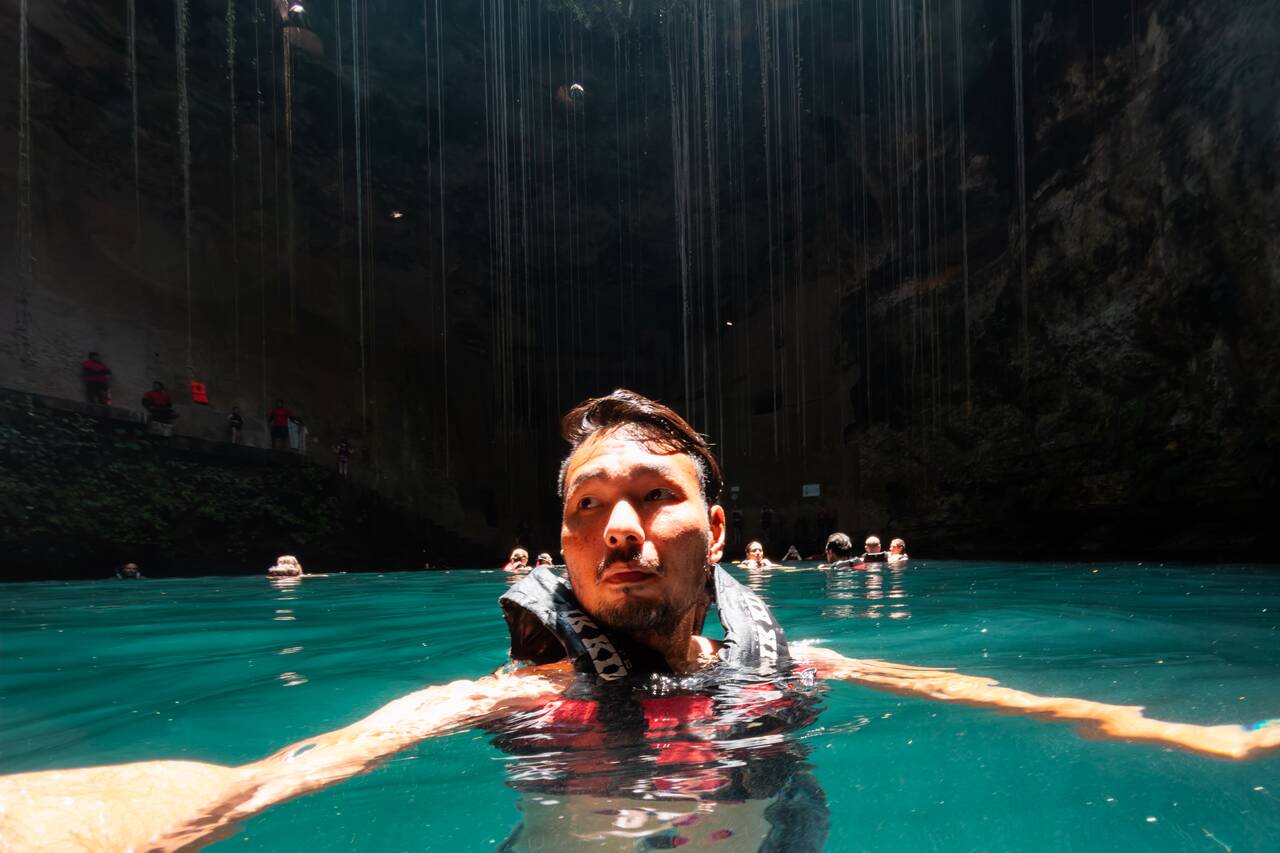 Me swimming in Ik Kil