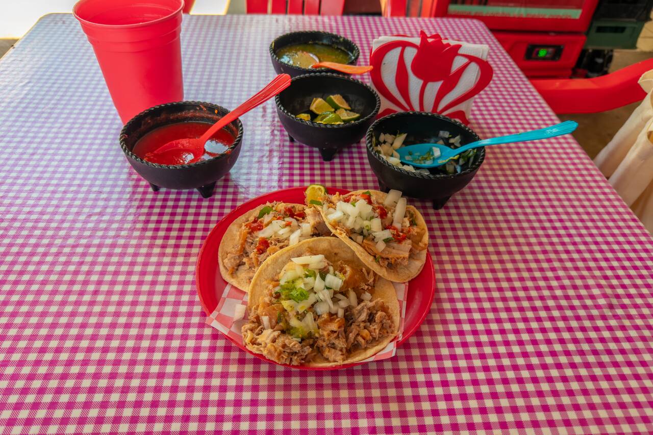 Everything i ordered at Aguántame Las Carnitas
