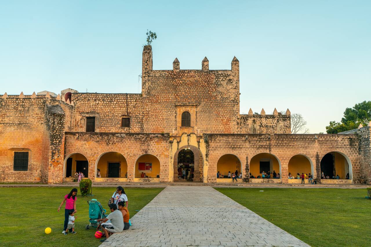 Locals hanging out at Convent of San Bernardino de Siena