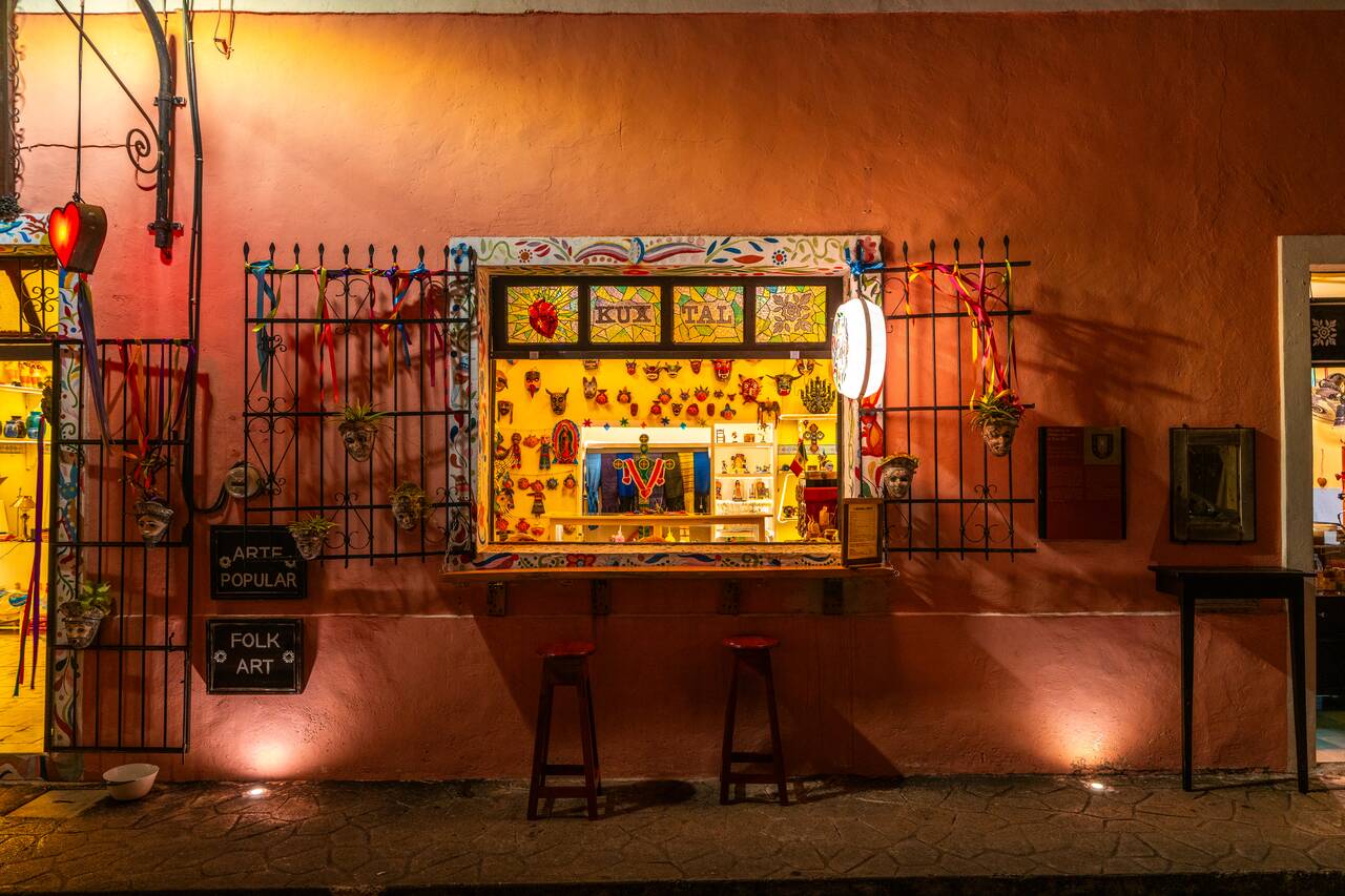 A small bar at Calzada de los Frailes in the Evening
