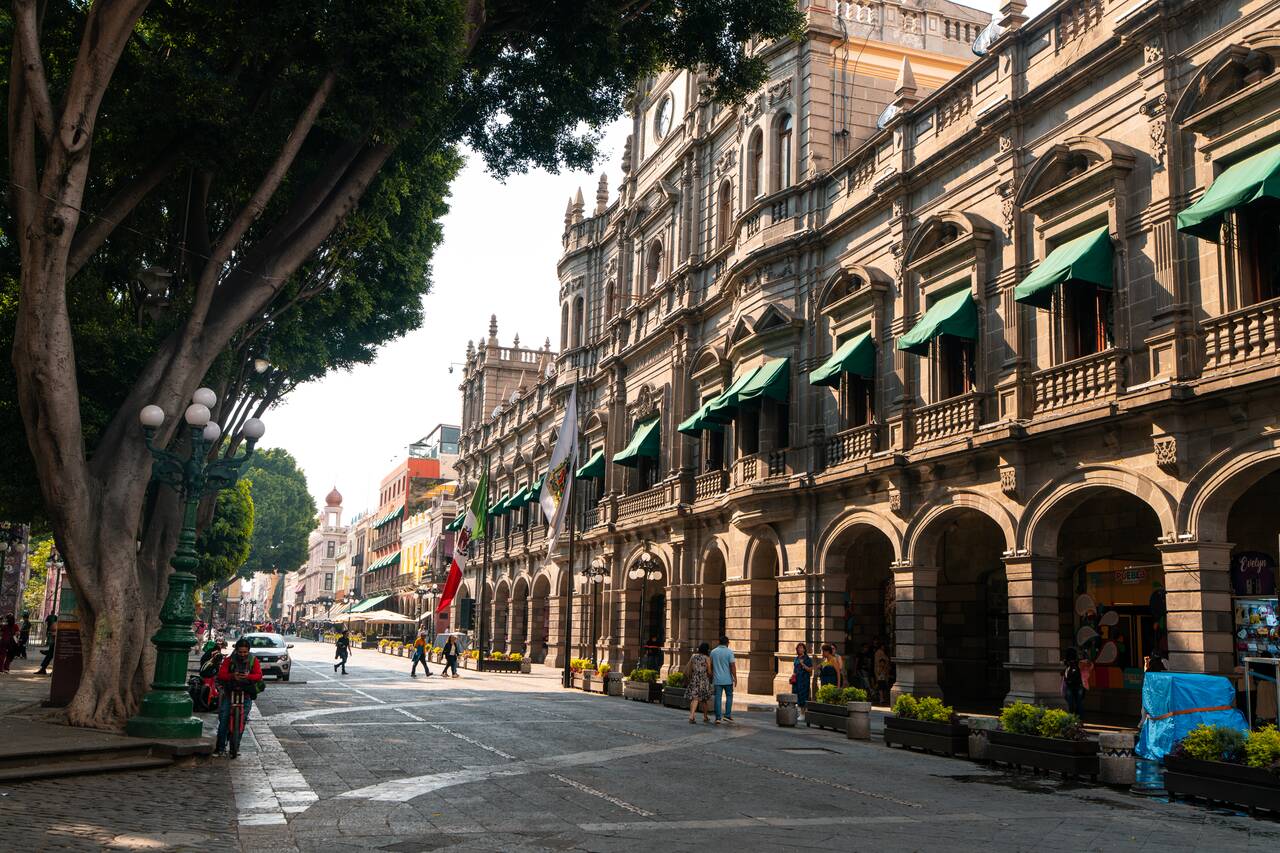 Beautiful architecture at Puebla's Historic Center