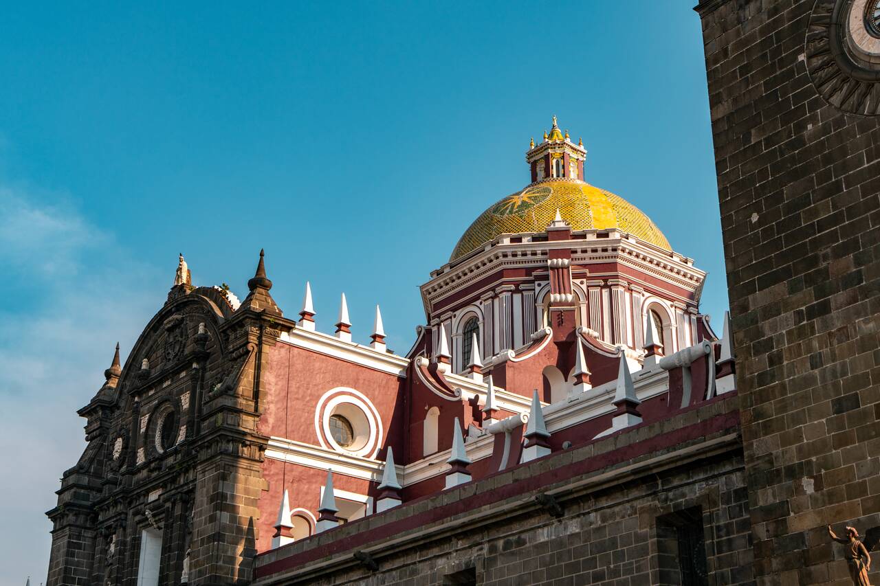 The exterior of the dome of Catedral de Puebla